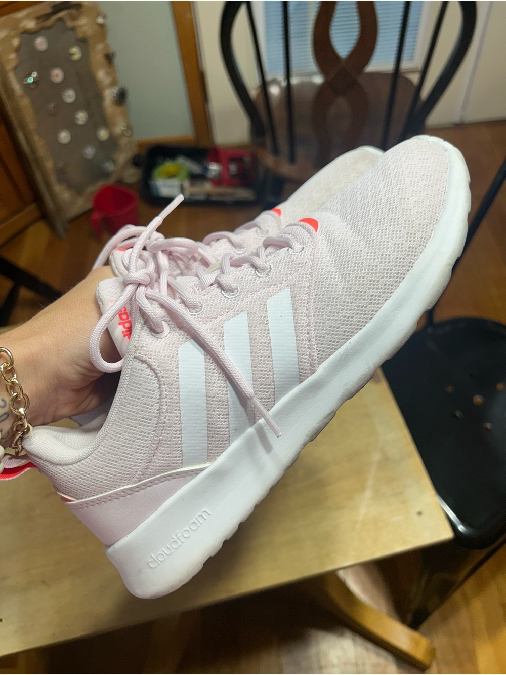 Adidas Cloudfoam Comfort Women’s Sneakers Pink Coral Size 8.5